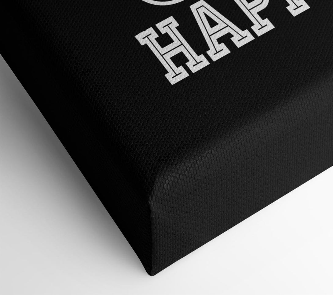  A Canvas Print of Eat Drink And Be Happy Canvas Wall Art