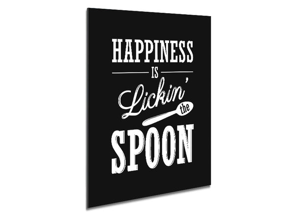 Happiness Is Lickin The Spoon Metal Print