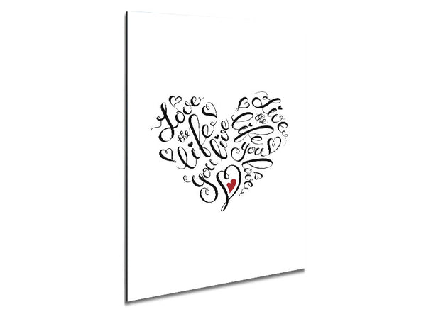 Love The Life You Live Metal Print