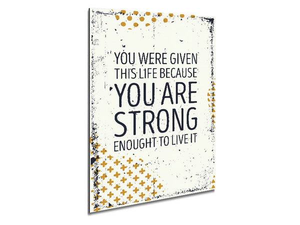 You Are Strong Metal Print