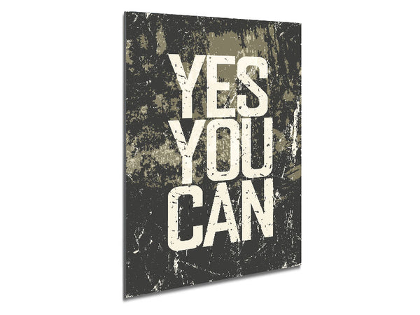 Yes You Can 3 Metal Print