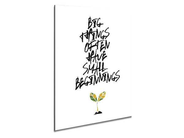 Small Beginnings Metal Print