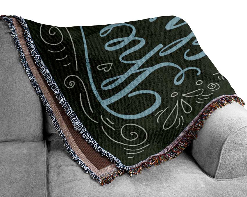 Greatful For Woven Blanket