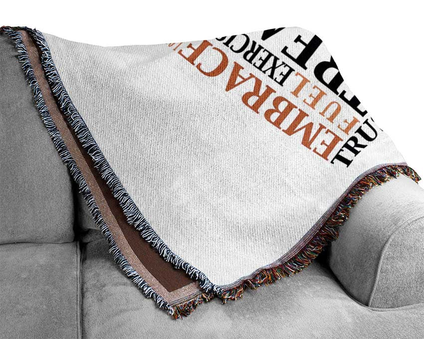 Respect Your Body Woven Blanket