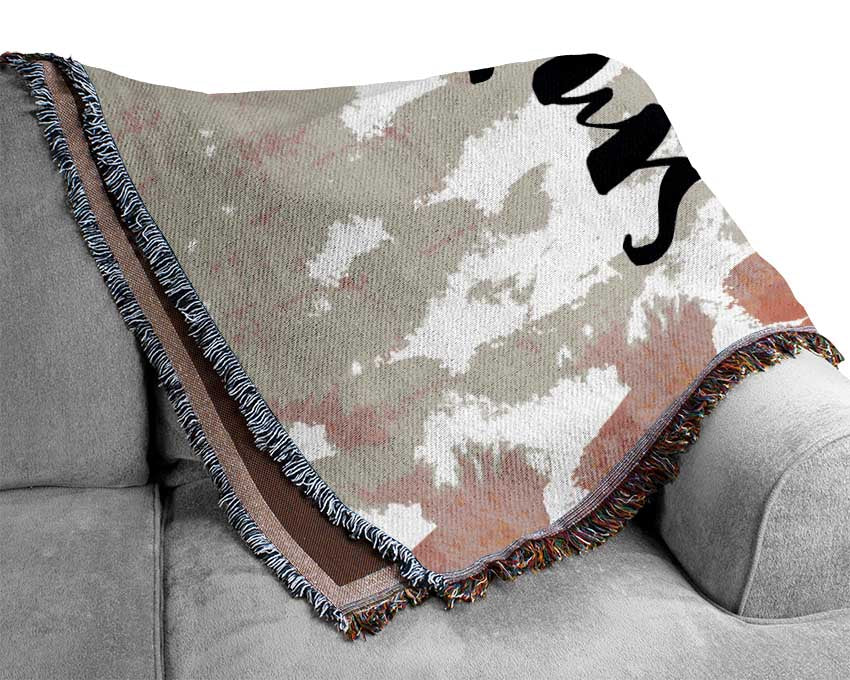 Smiles Are Always In Fashion 2 Woven Blanket