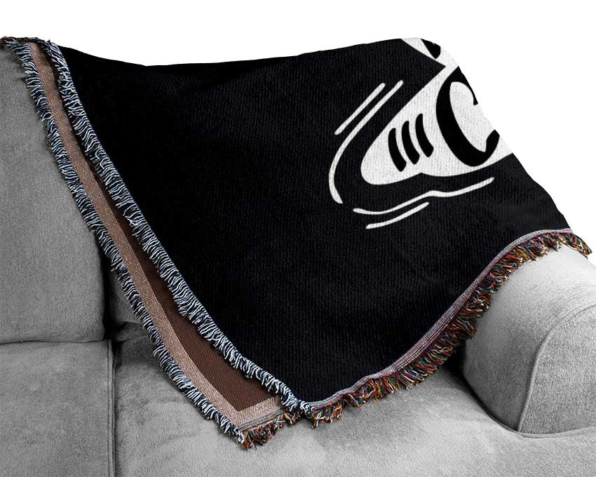 I Will Start Working When Coffee Does Woven Blanket