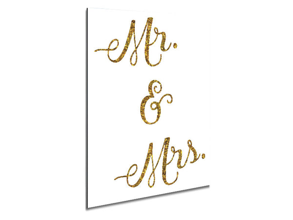 Mr and Mrs Metal Print