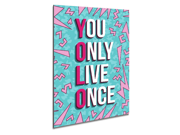 You Only Live Once Metal Print