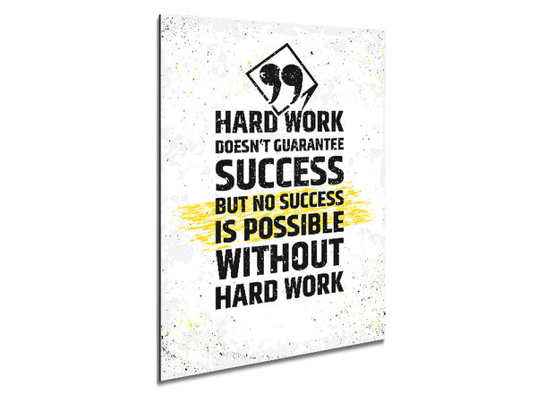 Hard Work Doesn't Guarantee Success Metal Print