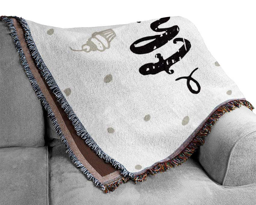 Think Positive Be Positive 1 Woven Blanket