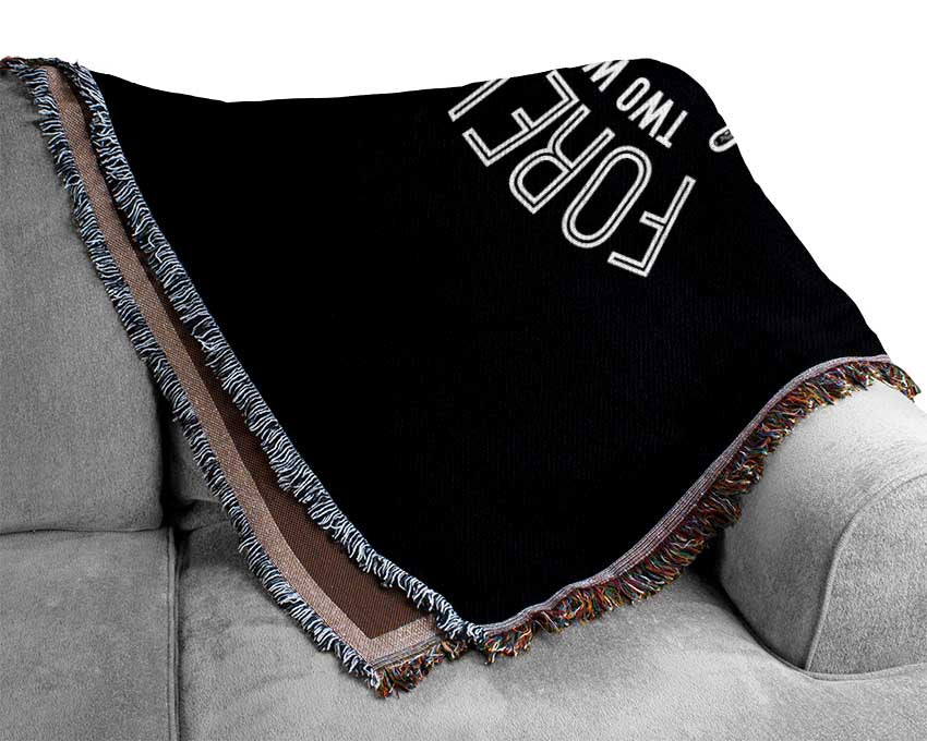 Forever Two Wheels Woven Blanket