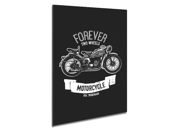 Forever Two Wheels Metal Print