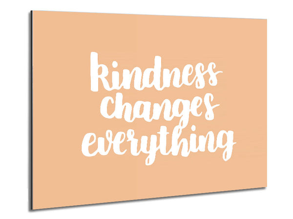 Kindness Changes Everything Metal Print