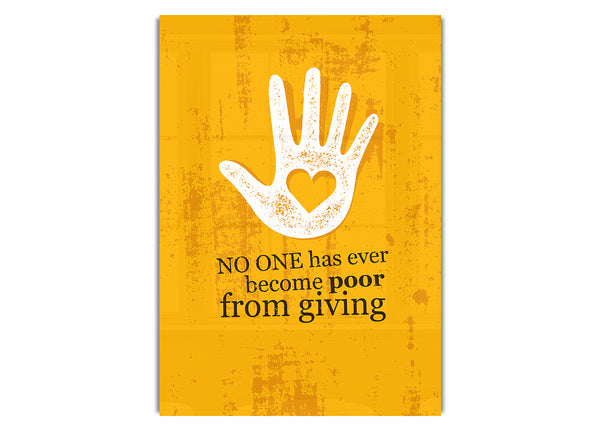 No One Has Ever Become Poor