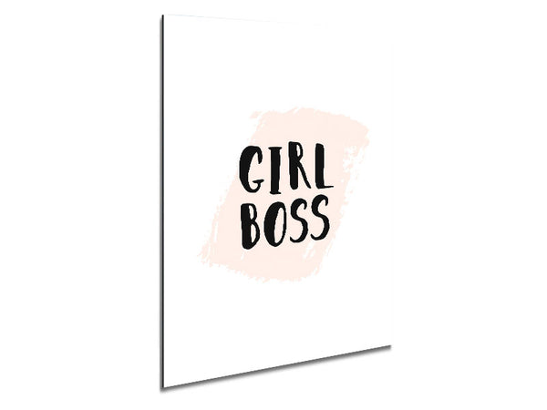 Girl Boss Metal Print
