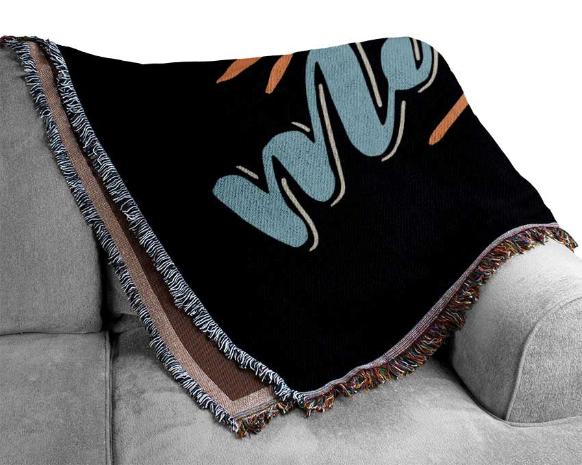 Stay Motivated Woven Blanket