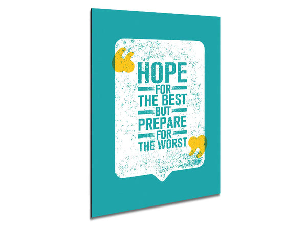 Hope For The Best Metal Print