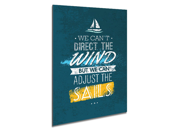 We Can't Direct The Wind Metal Print