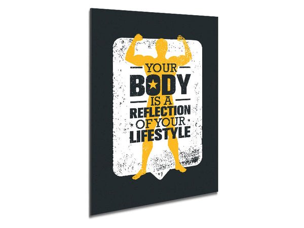 Your Body Is A Reflection Metal Print