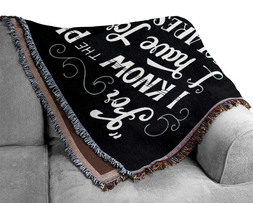 For I Know The Plans I Have For You Woven Blanket