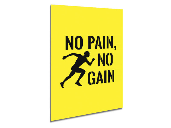 No Pain No Gain 3 Metal Print