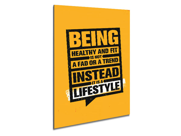 Being Healthy And Fit Metal Print