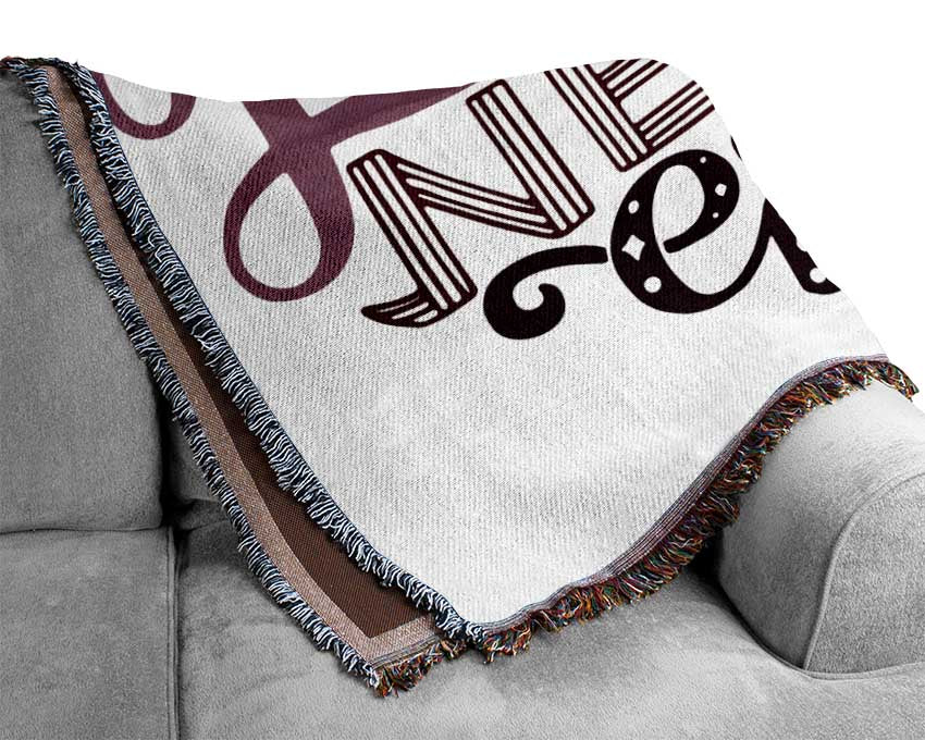 True Love Never Ends Woven Blanket