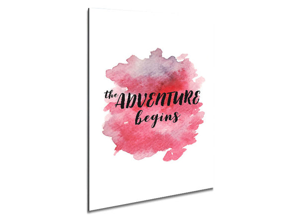 The Adventure Begins Metal Print