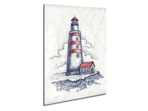 Lighthouse Watch Metal Print