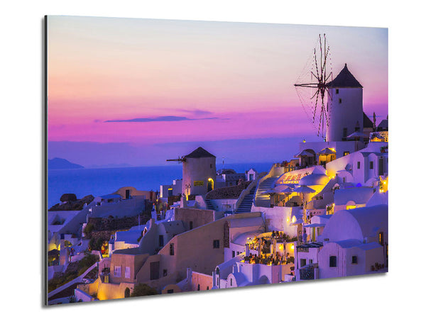 Greek Island Blues Metal Print