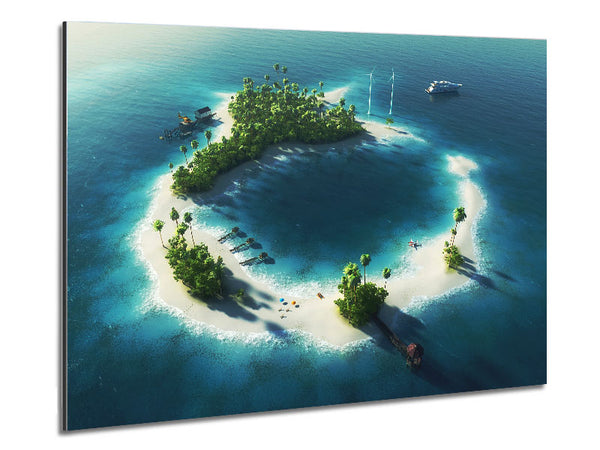The Perfect Island Getaway Metal Print