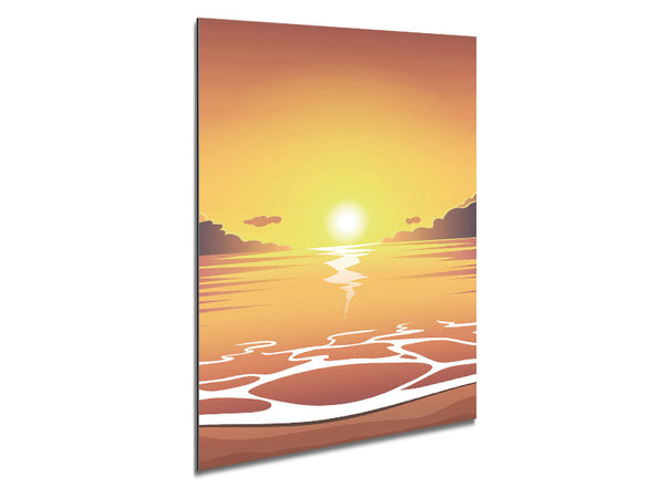 Peach Calm Metal Print