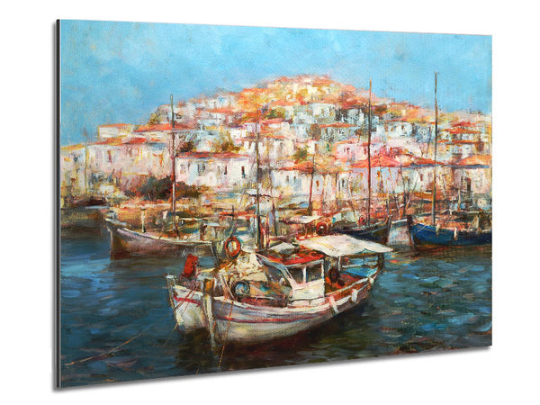 Italian Fishing Village Metal Print