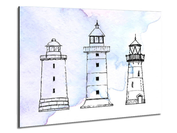 The Structure Of The Lighthouses Metal Print