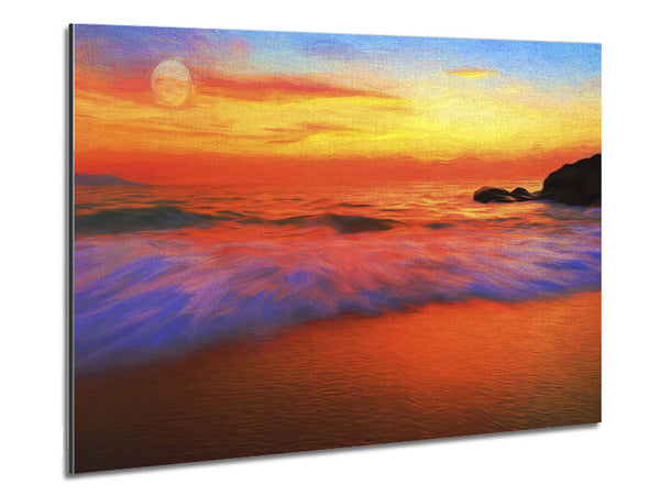 Movement Of The Ocean Waves Metal Print
