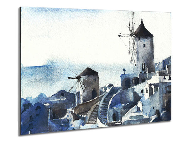 Greece Blues Metal Print