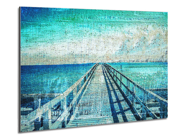 Pier Blues Metal Print