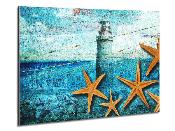 Lighthouse Shellfish Metal Print