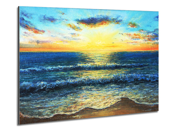 Painting Of The Perfect Sunset Metal Print