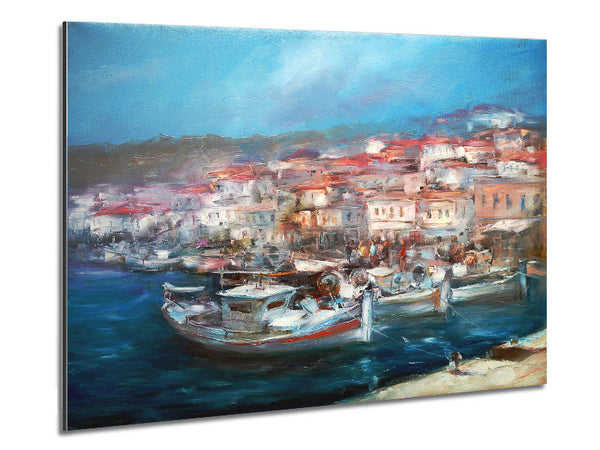 Italian Fishing Village 3 Metal Print
