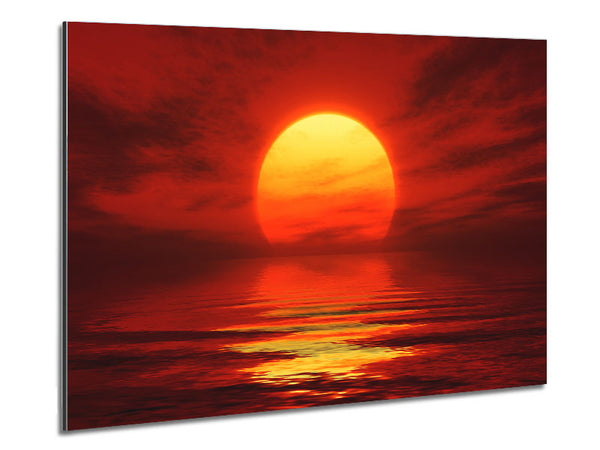 Reflections Of The Fire Sun Metal Print