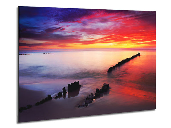 Tranquil Ocean Metal Print