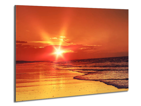 As The Sun Comes Through The Clouds Metal Print