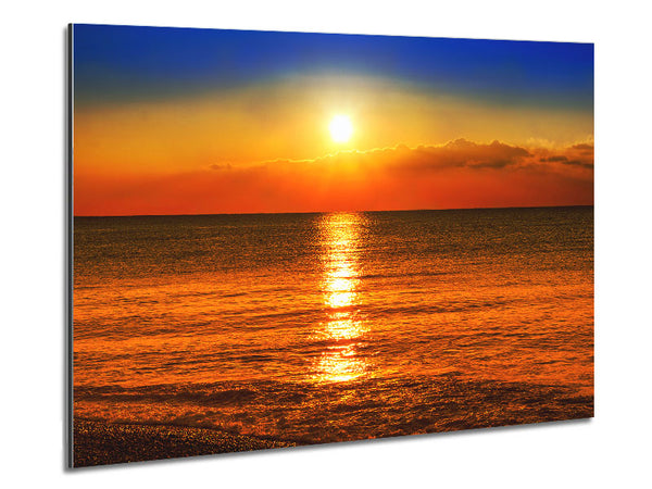 Perfect Sun Sparkle Metal Print