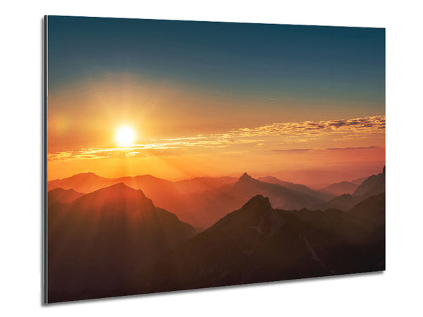 Blazing Sun Glory Metal Print