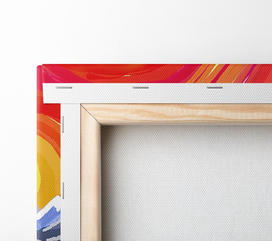  A Canvas Print of Mountain Peak Sun Canvas Art