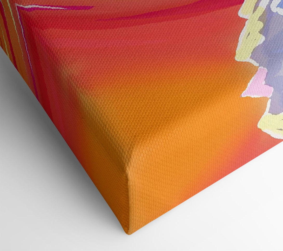  A Canvas Print of Mountain Peak Sun Canvas Art