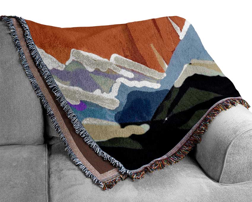 Mountain Peak Sun Woven Blanket