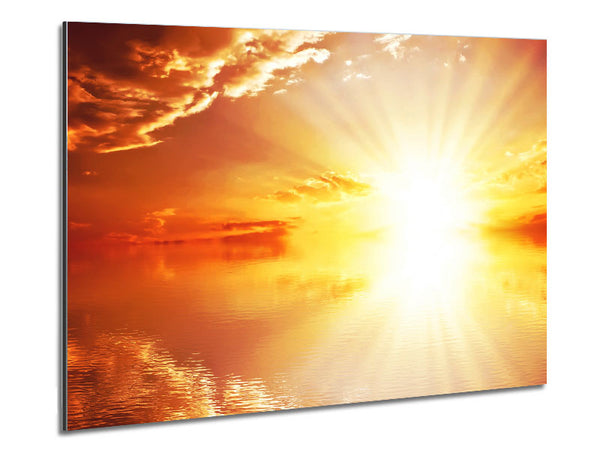 Perfect Sun Blaze Metal Print