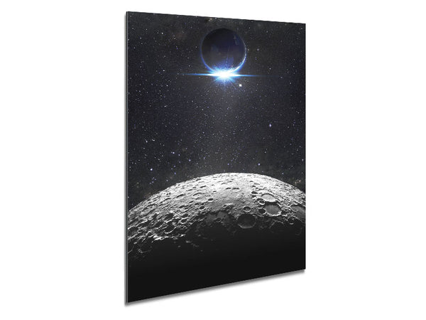The Earth And The Moon Metal Print